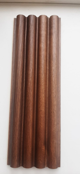 Панель №1924 (102/16 А ПВХ Дуб Французский) 2,8 м (16*102*2800 мм) полукруг